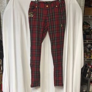 Retro Vintage Rocawear Plaid Bottoms in Red and Green